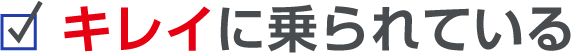 キレイに乗られている