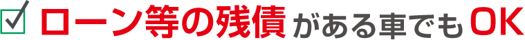 ローンが残っていても大丈夫